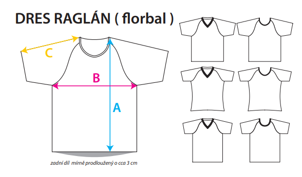 Florbalový dres RAGLÁN